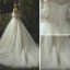 Luxury / Gorgeous Champagne Wedding Dresses 2019 A-Line / Princess Beading Pearl Strapless Backless Sleeveless Cathedral Train