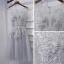 Modest / Simple Silver Wedding Party Dresses Bridesmaid Dresses 2017 Lace Flower Sequins Pearl Scoop Neck Sleeveless Short A-Line / Princess