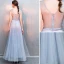 Chic / Beautiful Burgundy Evening Dresses  2019 A-Line / Princess Beading Sequins Bow V-Neck Backless Sleeveless Floor-Length / Long Formal Dresses