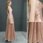 Scintillantes Doré Robe De Soirée 2019 Princesse Glitter Paillettes Bretelles Spaghetti Sans Manches Dos Nu Longueur Cheville Robe De Ceremonie