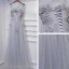 Modest / Simple Wedding Party Dresses 2017 Lace Flower Sequins Scoop Neck Ankle Length Sleeveless A-Line / Princess Bridesmaid Dresses