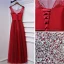 Sparkly Red Formal Dresses Evening Dresses  2017 Sequins Bow Backless Scoop Neck Sleeveless Ankle Length Empire