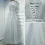 Simple Marron Robe Pour Mariage 2017 Dentelle Fleur Paillettes Sans Manches Longueur Cheville Empire Robe Demoiselle D'honneur