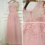 Chic / Beautiful Bridesmaid Dresses 2017 A-Line / Princess Lace Flower Pearl Strappy Sleeveless Ankle Length Wedding Party Dresses