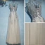 Chic / Belle Gris Robe Pour Mariage 2017 En Dentelle Fleur Paillettes Lanières Sans Manches Encolure Dégagée Longueur Cheville Empire Robe Demoiselle D'honneur
