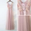 Chic / Beautiful Champagne Bridesmaid Dresses 2017 A-Line / Princess V-Neck Sleeveless Crossed Straps Appliques Beading Lace Tulle Bridesmaid Tea-length