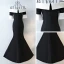 Chic / Beautiful Evening Dresses  2017 Trumpet / Mermaid Off-The-Shoulder Zipper Up Short Sleeve Ankle Length Evening Party