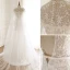 Luxe Ivoire Fait main Perlage Robe De Mariée Avec Châle 2019 Trompette / Sirène V-Cou En Dentelle Fleur Cristal Paillettes Sans Manches Dos Nu Ceinture Tribunal Train