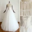 Chic / Belle Ivoire Robe De Mariée 2019 Princesse Encolure Dégagée 3/4 Manches Dos Nu Longue