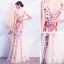 Chic / Beautiful Evening Dresses  2017 Trumpet / Mermaid Lace Sequins Backless V-Neck Sleeveless Floor-Length / Long Formal Dresses