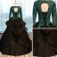 Classic Prom Dresses 2017 Ball Gown Lace Appliques Crystal Scoop Neck Backless Long Sleeve Floor-Length / Long Formal Dresses