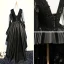 Chic / Belle Noir Robe De Cocktail 2017 Princesse En Dentelle Cristal Perlage V-Cou Dos Nu Asymétrique Robe De Ceremonie