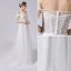 Charmant Ivoire Robe De Mariée 2021 Princesse De l'épaule Paillettes En Dentelle Fleur Sans Manches Dos Nu Train De Balayage Mariage