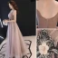 Modern / Fashion Blushing Pink Evening Dresses  2019 A-Line / Princess Appliques Lace Spaghetti Straps Sleeveless Backless Floor-Length / Long Formal Dresses