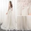 Elegant Champagne Evening Dresses  2018 A-Line / Princess Lace Spaghetti Straps Backless Sleeveless Court Train Formal Dresses