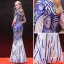 Sparkly Evening Dresses  2018 Trumpet / Mermaid Sequins Sash V-Neck 1/2 Sleeves Floor-Length / Long Formal Dresses