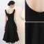 Modest / Simple Black Homecoming 2019 Graduation Dresses A-Line / Princess Scoop Neck Sleeveless Backless Knee-Length Formal Dresses