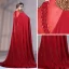 Amazing / Unique Burgundy Evening Dresses  2018 Trumpet / Mermaid Beading Sequins Scoop Neck Sleeveless Watteau Train Formal Dresses