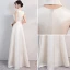 Modest / Simple Evening Dresses  2018 A-Line / Princess High Neck Sleeveless Floor-Length / Long Formal Dresses