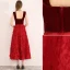 Chic / Beautiful Burgundy Evening Dresses  2019 A-Line / Princess Shoulders Suede Tassel Sleeveless Tea-length Formal Dresses
