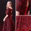 Chic / Belle 2 Pièces Robe De Soirée 2018 Princesse Ceinture Dentelle Encolure Dégagée Dos Nu Manches Courtes Longue Robe De Ceremonie