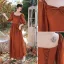Modest / Simple Caramel Bridesmaid Dresses 2021 A-Line / Princess Short Sleeve Backless Floor-Length / Long Wedding Party Dresses