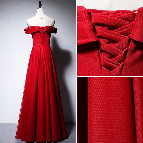 Elegant Black Evening Dresses 2020 A-Line / Princess Scoop Neck Beading Short Sleeve Backless Floor-Length / Long Formal Dresses