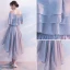 Glitter Argenté Robe De Cocktail 2017 De l'épaule Volants Asymétrique Robe De Ceremonie