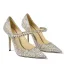 Charmant Champagner Leder Perle Strass Brautschuhe 2022 Spitzschuh 10 cm Stilettos Hochzeit Pumps Hochhackige