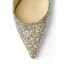 Charmant Champagner Leder Perle Strass Brautschuhe 2022 Spitzschuh 10 cm Stilettos Hochzeit Pumps Hochhackige