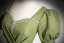 Elegant Sage Green Rhinestone Satin Prom Dresses 2024 A-Line / Princess Square Neckline Short Sleeve Backless Floor-Length / Long Prom Formal Dresses
