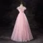 Chic / Beautiful Candy Pink Rhinestone Sequins Prom Dresses 2024 Ball Gown Strapless Sleeveless Backless Floor-Length / Long Prom Formal Dresses