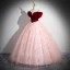 Elegant Burgundy Beading Sequins Prom Dresses 2024 Ball Gown Off-The-Shoulder Sleeveless Backless Floor-Length / Long Prom Formal Dresses