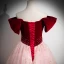 Elegant Burgundy Beading Sequins Prom Dresses 2024 Ball Gown Off-The-Shoulder Sleeveless Backless Floor-Length / Long Prom Formal Dresses