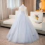Chic / Beautiful Grey Sequins Prom Dresses 2024 Ball Gown High Neck Sleeveless Backless Floor-Length / Long Prom Formal Dresses
