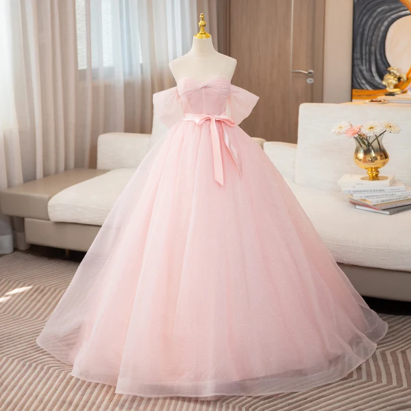 Sparkly pink prom dresses 2021    cg20484 main image 1