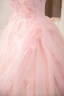 Elegant Blushing Pink Appliques Prom Dresses 2024 Ball Gown Strapless Sleeveless Backless Floor-Length / Long Prom Formal Dresses