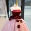 Chic / Beautiful Burgundy Appliques Prom Dresses 2023 Ball Gown Strapless Sleeveless Backless Floor-Length / Long Prom Formal Dresses