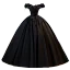Elegant Black Pearl Prom Dresses 2023 Ball Gown Off-The-Shoulder Sleeveless Backless Floor-Length / Long Organza Prom Formal Dresses