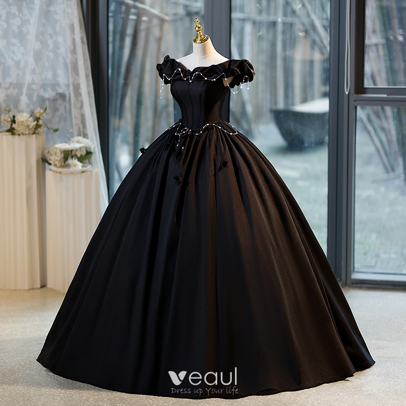 Elegant black shop ball gown