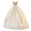 Sexy Champagne Tassel Evening Dresses 2023 Ball Gown Pearl Strapless Sleeveless Backless Floor-Length / Long Evening Party Formal Dresses