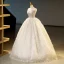Sexy Champagne Tassel Evening Dresses 2023 Ball Gown Pearl Strapless Sleeveless Backless Floor-Length / Long Evening Party Formal Dresses