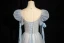 Chic / Beautiful Sky Blue Beading Sequins Prom Dresses 2024 A-Line / Princess Scoop Neck Puffy Short Sleeve Backless Floor-Length / Long Prom Formal Dresses