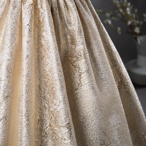 Elegant Gold Glitter Prom Dresses 2024 Ball Gown Square Neckline Short Sleeve Backless Floor-Length / Long Prom Formal Dresses