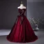 Schöne Burgunderrot Ballkleider 2024 Ballkleid Bandeau Schleife Ärmellos Rückenfreies Lange Ball Festliche Kleider