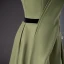 Chic / Beautiful Sage Green Prom Dresses 2024 A-Line / Princess Square Neckline Sleeveless Backless Floor-Length / Long Prom Formal Dresses