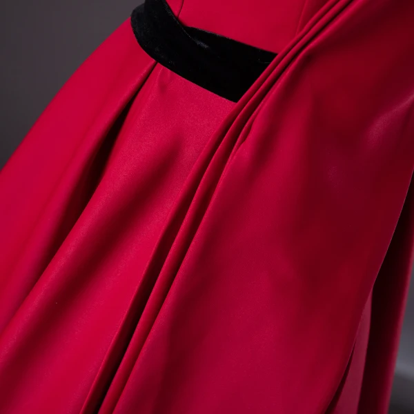 Elegant Burgundy Prom Dresses 2024 A-Line / Princess Square Neckline Sleeveless Backless Sweep Train Prom Formal Dresses