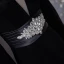 Chic / Beautiful Black Rhinestone Velvet Evening Dresses 2024 Trumpet / Mermaid Square Neckline Long Sleeve Backless Floor-Length / Long Evening Party Formal Dresses