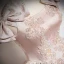 Elegant Blushing Pink Beading Rhinestone Pearl Printing Prom Dresses 2024 Ball Gown Square Neckline Sleeveless Bow Backless Floor-Length / Long Prom Formal Dresses