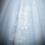 Elegant Sky Blue Beading Lace Flower Glitter Prom Dresses 2024 Ball Gown Strapless Sleeveless Backless Floor-Length / Long Prom Formal Dresses